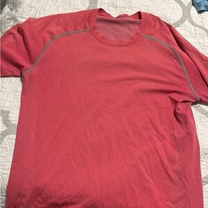lululemon athletica Red Short Sleeve Tee